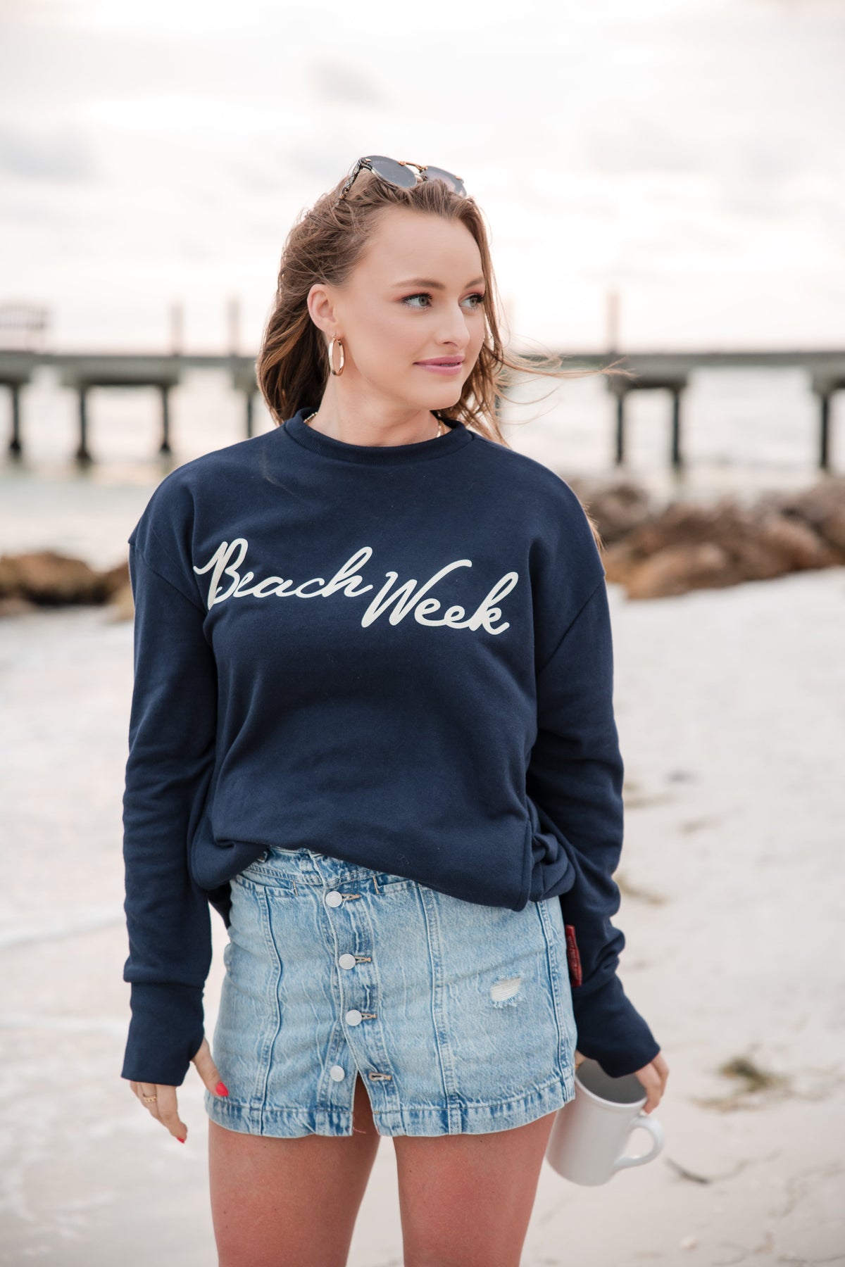 Oversized French Terry Club Sweatshirt