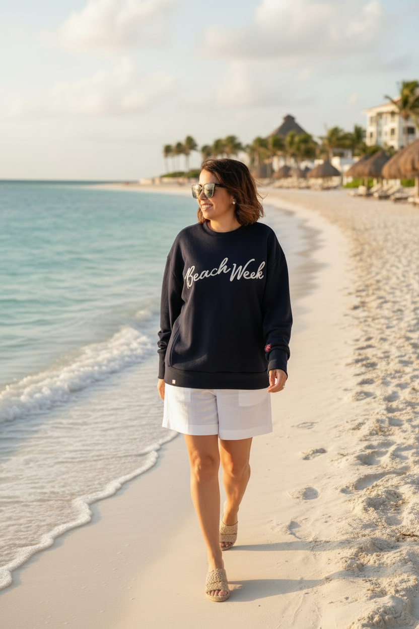 Oversized French Terry Club Sweatshirt